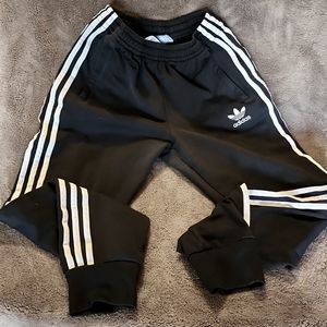 Adidas Joggers with Pockets Black & White
